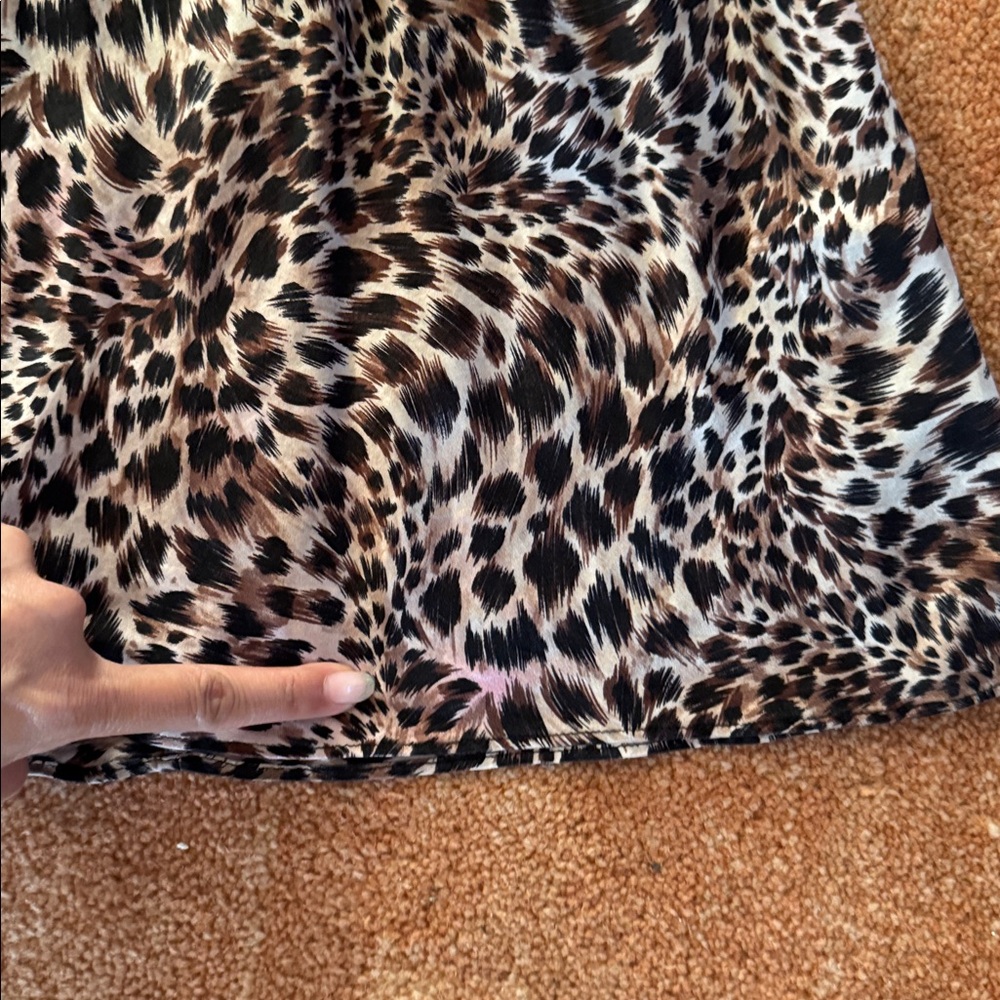 Victoria's Secret 100% Silk Animal Print Slip Dress Women's MEDIUM - Picture 7 of 7